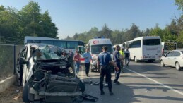 Tekirdağ’da feci kaza! İşçi servisi ile minibüs çarpıştı: 2 ölü, 9 yaralı