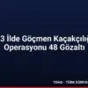 23 İlde Göçmen Kaçakçılığı Operasyonu 48 Gözaltı