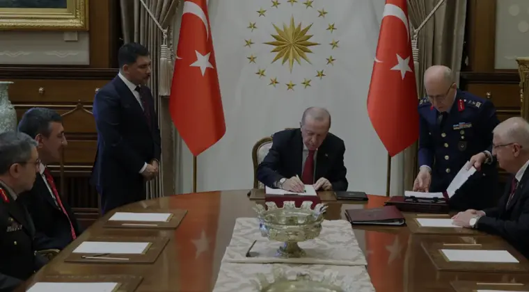 Cumhurbaşkanı Erdoğan Yüksek Askerî Şûra kararlarını onayladı