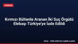 Kırmızı Bültenle Aranan İki Suç Örgütü Elebaşı Türkiye’ye İade Edildi