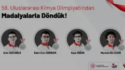 Türkiye 58 Uluslararası Kimya Olimpiyatında 4 Gümüş Madalya Kazandı