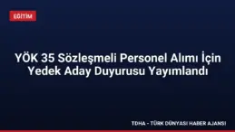 YÖK 35 Sözleşmeli Personel Alımı İçin Yedek Aday Duyurusu Yayımlandı