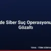 21 İlde Siber Suç Operasyonu 150 Gözaltı