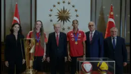 Cumhurbaşkanı Erdoğan A Milli Kadın Voleybol Takımını Kabul Etti