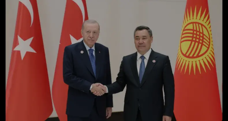 Cumhurbaşkanı Erdoğan Bişkek temasları kapsamında Caparov ile görüştü