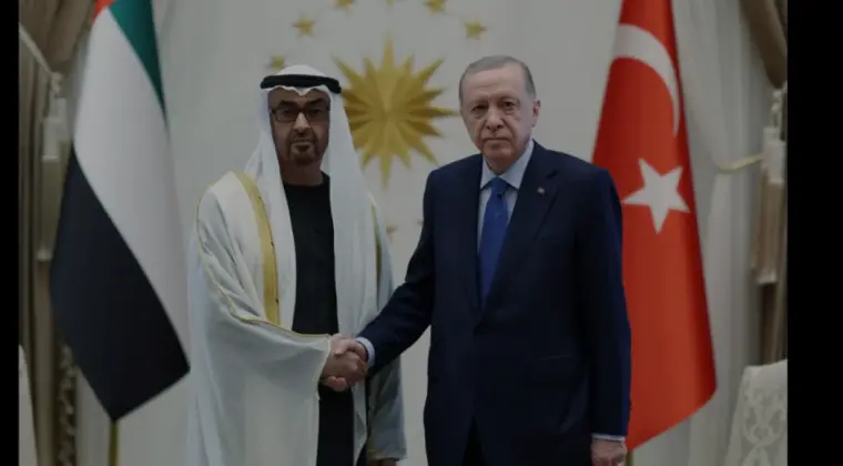 Cumhurbaşkanı Erdoğan ve Al Nahyan Bölgesel Konuları Görüştü