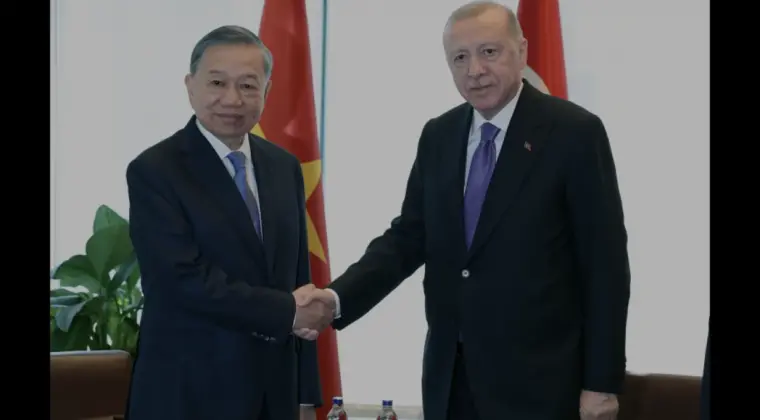 Cumhurbaşkanı Erdoğan ve Vietnam Devlet Başkanı To Lam New Yorkta Görüştü