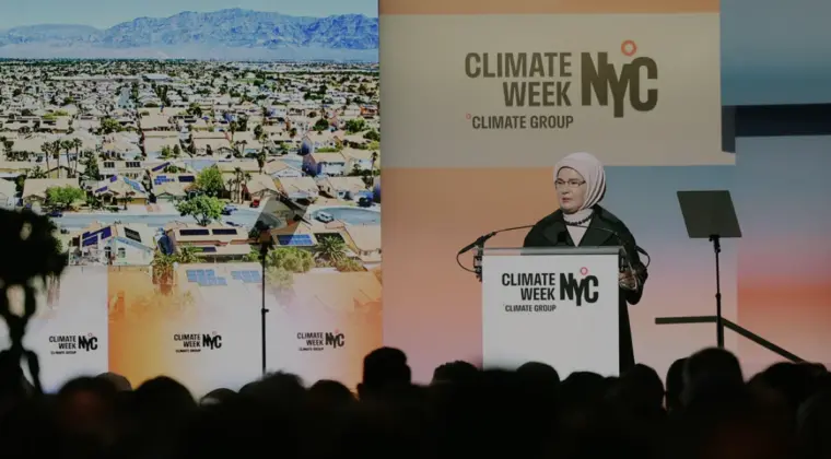 Emine Erdoğan New York İklim Haftası açılışında konuştu