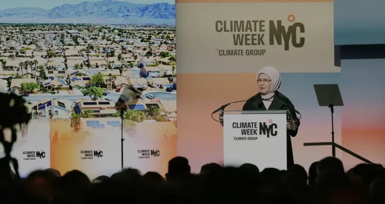 Emine Erdoğan New York İklim Haftası açılışında konuştu