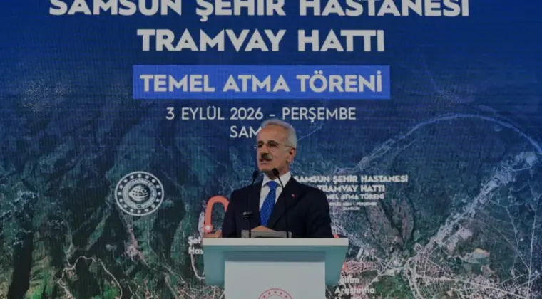 Samsun Şehir Hastanesi Tramvay Hattı Temeli Atıldı
