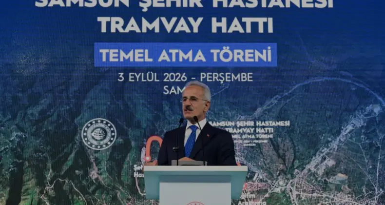 Samsun Şehir Hastanesi Tramvay Hattı Temeli Atıldı
