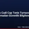 Şırnak Cudi Cup Tenis Turnuvasında Jandarmadan Güvenlik Bilgilendirmesi