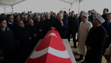 Cumhurbaşkanı Erdoğan Dündar Ziya Gültekin için düzenlenen cenazeye katıldı