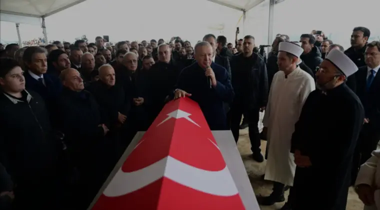 Cumhurbaşkanı Erdoğan Dündar Ziya Gültekin için düzenlenen cenazeye katıldı