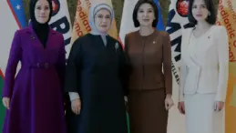 Emine Erdoğan Semerkantta Çocuk Refahı Temalı Sergiyi İnceledi