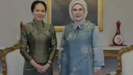 Emine Erdoğan ve Pich Chanmony İstanbulda Bir Araya Geldi