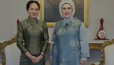 Emine Erdoğan ve Pich Chanmony İstanbulda Bir Araya Geldi