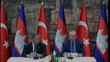 Erdoğan ve Manet İstanbulda Bir Araya Geldi