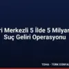 Hakkari Merkezli 5 İlde 5 Milyar Liralık Suç Geliri Operasyonu