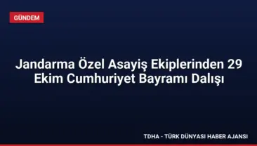 Jandarma Özel Asayiş Ekiplerinden 29 Ekim Cumhuriyet Bayramı Dalışı
