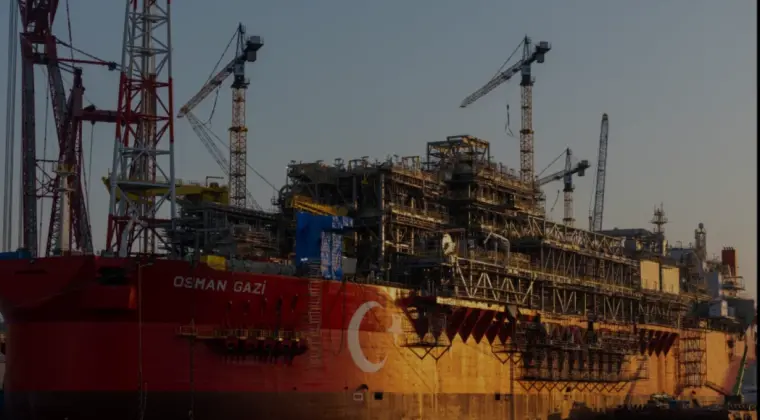 Türkiye İlk Yüzer Üretim Platformu Osman Gazi Göreve Başlıyor